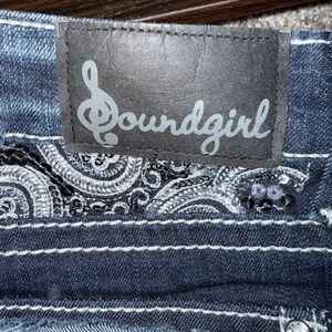 Soundgirl Dark Blue Embellished Jeans